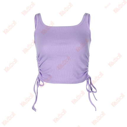 fine cotton purple tank tops